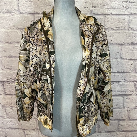 EVR vintage silk grannycore bomber jacket - Picture 4 of 9